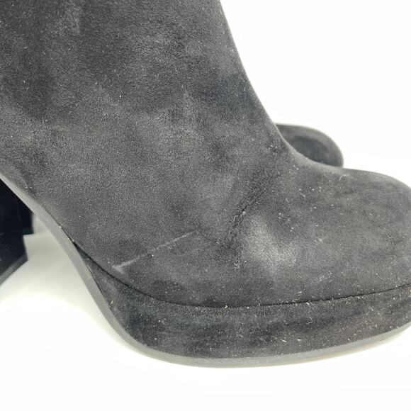 Jeffrey Campbell Women's Spaced Block Heel Bootie Black Suede Size 6.5 - Picture 11 of 15
